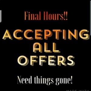 CLOSET CLOSING EVERYTHING MUST GO!